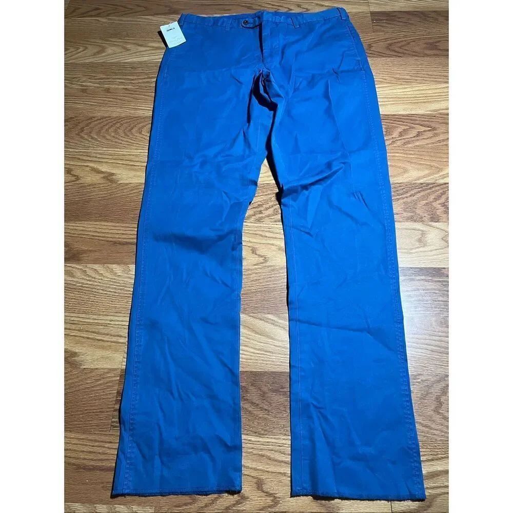 Sid Mashburn NEW Men’s Chino Twill Pants Unhemmed Size 38